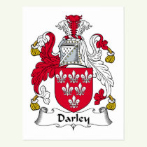 Darley Family Crest Postcard