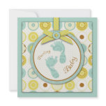 Darling Baby Toes Square Card Announcements