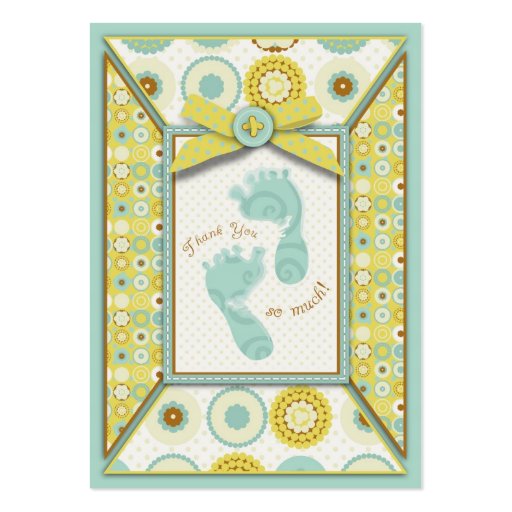 Darling baby Toes TY Gift Tag Business Card (front side)