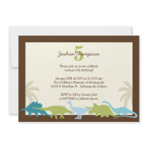 Darling Dinosaurs Birthday Party Invitation