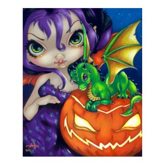 Darling Dragonling II ART PRINT Halloween Dragon print
