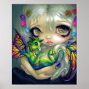 Darling Dragonling IV ART PRINT dragon fairy CUTE print