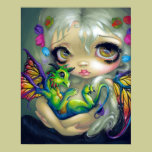 Darling Dragonling IV ART PRINT dragon fairy CUTE posters by strangeling Darling Dragonling IV ART PRINT dragon fairy CUTE posters