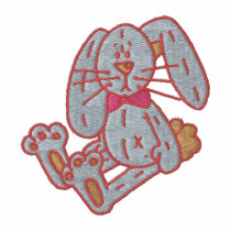 Darling Embroidered Customizable Stuffed Toy Bunny embroidered shirts