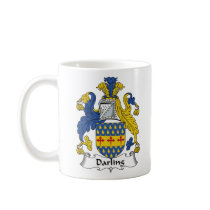 Darling Family Crest mugs by coatsofarms Darling Family Crest mugs