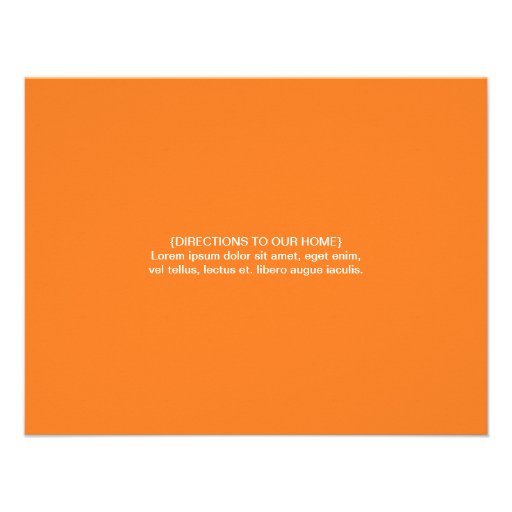 Darling Flower Party Invitation (Orange)