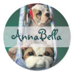 Darling Little Bulldog Puppy stickers