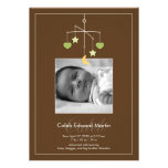 Darling Mobile Photo Birth Announcement - Green invitations