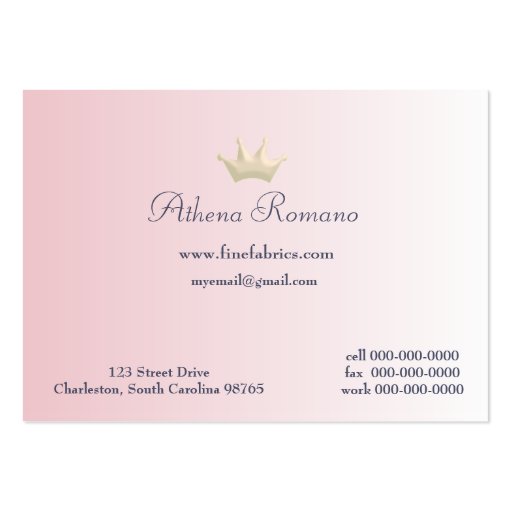 Darling Pink Frame and Pink Polka Dots Business Card Templates (back side)