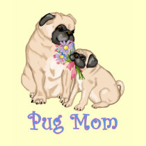 Darling Pug Mom Spring Design Shirt