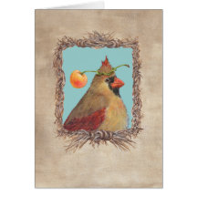 Darling the cardinal card