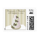 Darling Wedding Cake Invitation Postage :: brown postage by TheWeddingShoppe Darling Wedding Cake Invitation Postage :: brown postage