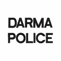 DARMA POLICE embroidered shirts by lampnerd DARMA POLICE embroidered shirts