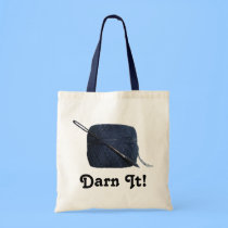"Darn It!" Darning Needle & Thread Sewing Bag bags