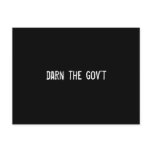 darn the gov't post cards