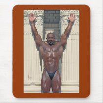 Darnell Dedrick, Arms Raised in Victory, # 63 mousepads