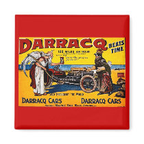 Darracq - Vintage Auto Advertisement Fridge Magnets
