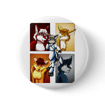 Darrik - Fox of Many Colors Button