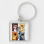 Darrik - Fox of Many Colors Key Chains