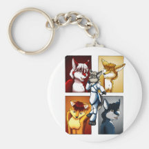 Darrik - Fox of Many Colors Keychain