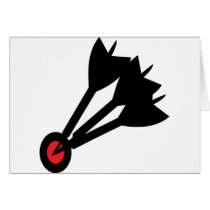 dart arrows bullseye greeting cards