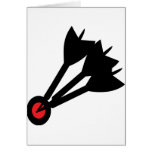 dart arrows bullseye cards