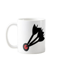 dart arrows bullseye coffee mug