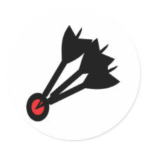 dart arrows bullseye stickers by Tomaniac dart arrows bullseye stickers
