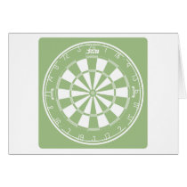 Dart Board Greeting Card