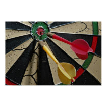 Dart board game posters