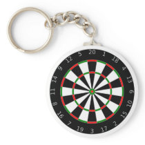 DART BOARD KEY CHAIN