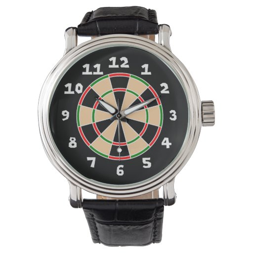 Dart Board Watch. Wristwatch Zazzle