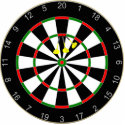 Dart Board with 3X triple 20 dart group. photo sculptures