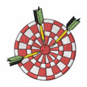 Dart Board with darts embroidered shirts by ZazzleEmbroidery Dart Board with darts embroidered shirts