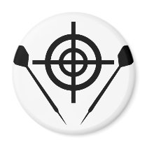 dart icon target refrigerator magnets