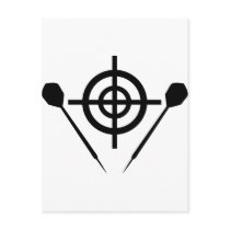 dart icon target postcard
