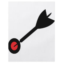 dart in bull´s eye icon flyers