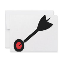 dart in bull´s eye icon invitations