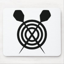 dart sport icon crossed mouse pad