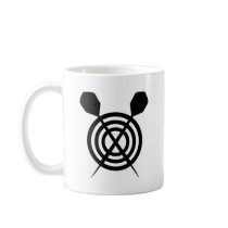 dart sport icon crossed coffee mug
