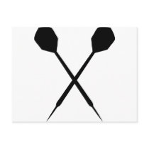 dart sport icon postcards