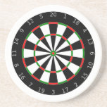 Dartboard background coasters