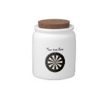 Dartboard background candy jars