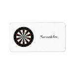 Dartboard background labels