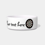 Dartboard background pet bowls