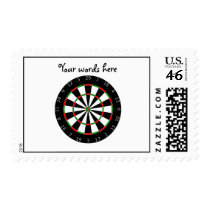 Dartboard background postage