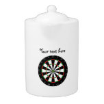 Dartboard background teapots