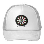 Dartboard background hats