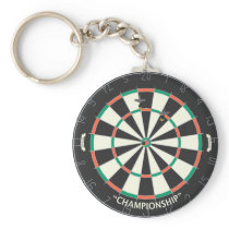 Dartboard & Darts: 3D Model: Key Chains