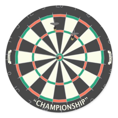 Dartboard & Darts: 3D Model: Stickers by spiritswitchboard